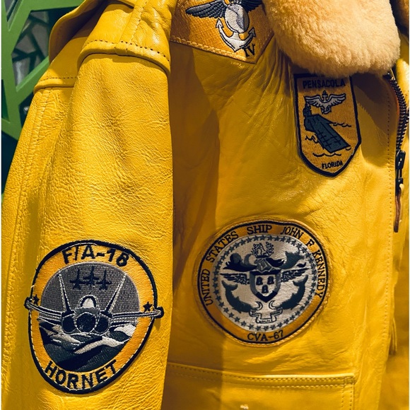 Vintage DEADSTOCK Schott NYC Wings of Gold G-1 US Navy Flight Jacket - Picture 5 of 15